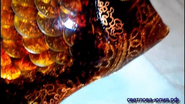 Золотая рыбка, приносящая богатство чайного цвета. 30*21*4,5 см смотреть онлайн