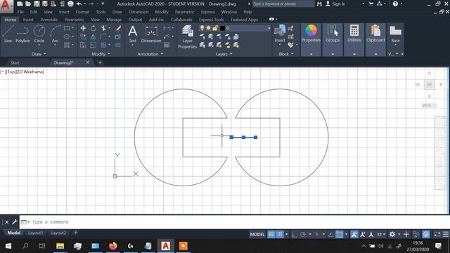 Tutorial AutoCAD 2020 - Dasar-dasar gambar part 1 смотреть онлайн