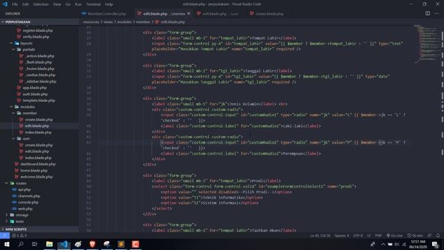 10. Membuat Edit dan Hapus Data Member смотреть онлайн