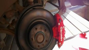 Установка накладок brembo. Часть №2