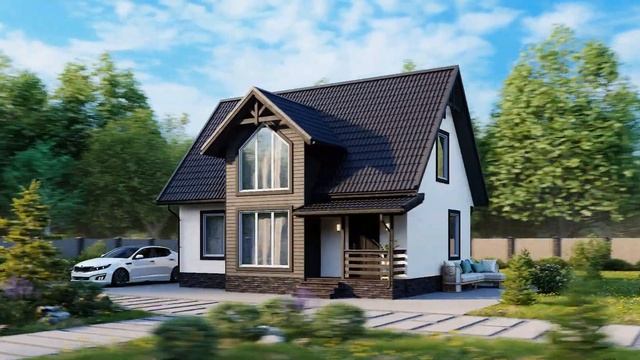 Каркасный дом Отрок 9x7 смотреть онлайн