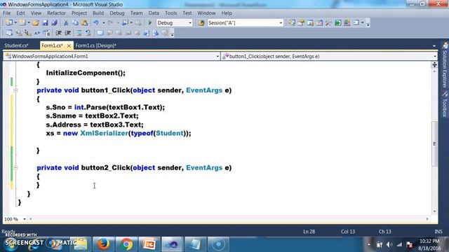 XML Serialization in C#.net смотреть онлайн