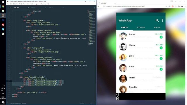 Coding Apps For Web: WhatsApp UI [HTML, CSS, jQuery] смотреть онлайн