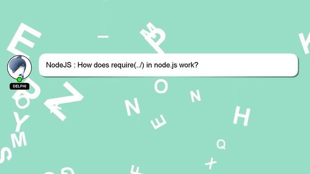 NodeJS : How Does Require(../) In Node.js Work?