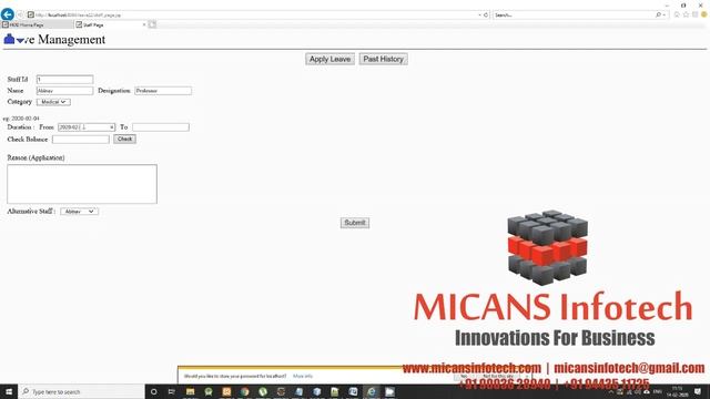 COLLEGE LEAVE MANAGEMENT SYSTEM JAVA PROJECT смотреть онлайн