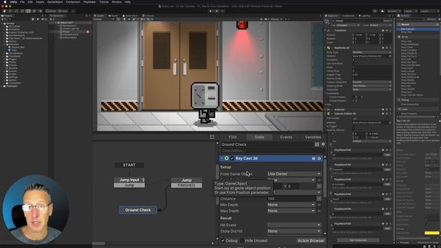 Unity Playmaker 2D Platformer - Player Jump and Ground Check смотреть онлайн