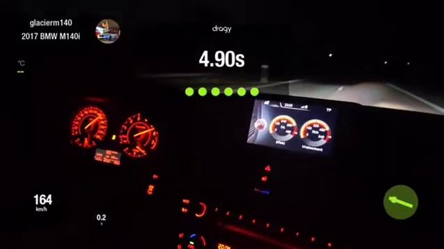 BMW M140i Xdrive Stage 2 100-200km/h Run