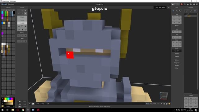 How to animate a model from Magica voxel? / Mixamo / Fast painting model PART 1 смотреть онлайн