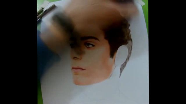 Портрет цветными карандашами Drawing with colored pencils (Timelaps) смотреть онлайн