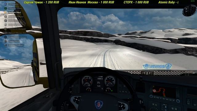 ETS 2(1.36) Конвой "Каравана". По Исландии тянем тяжёлые грузы. смотреть онлайн