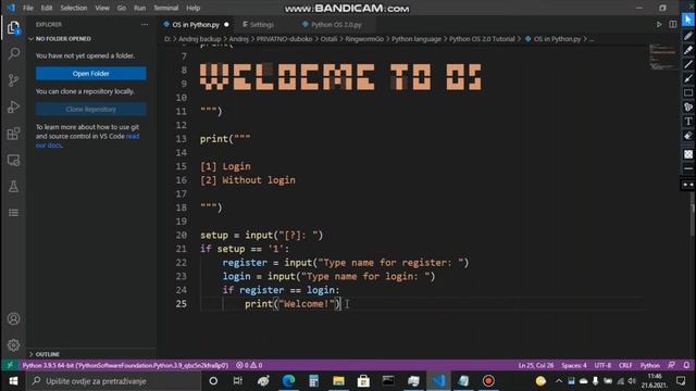 Python OS tutorial смотреть онлайн