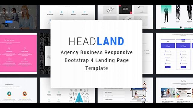 Headland - Agency Business Responsive Bootstrap 4 Landing Page Template | Themeforest Website смотреть онлайн