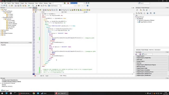 Delphi XE7 Simple Ransomware Source Code смотреть онлайн