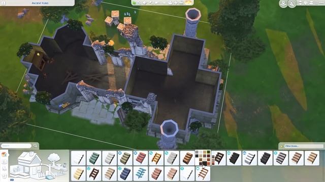 Castle Ruins || The Sims 4 Get Together: Speed Build смотреть онлайн