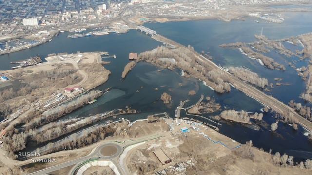 С высоты птичьего полёта / Куйбышевский район / город Самара / апрель 2020 г / Russia смотреть онлайн