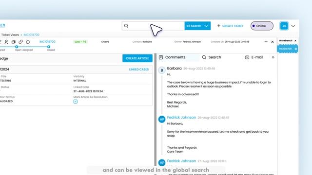 How to create a Knowledge base article - Through ticket summary page смотреть онлайн