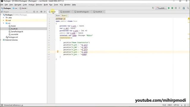 #161 Kotlin Tutorial | Visibility Modifier in Same Package смотреть онлайн