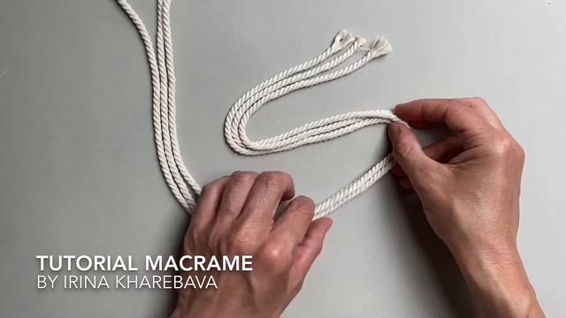 КИСТИ МАКРАМЕ из хлопковой верёвки 4 мм смотреть онлайн