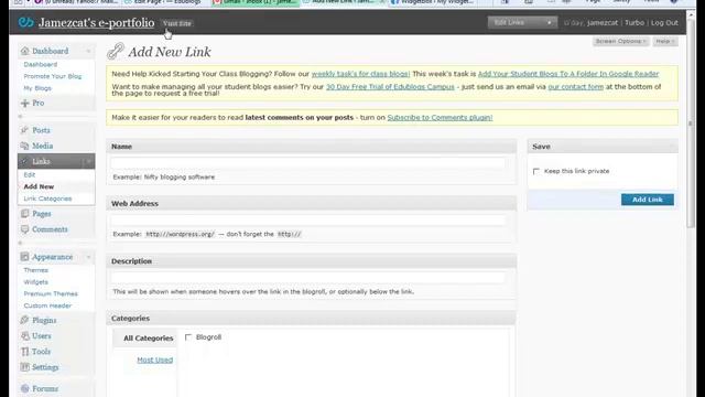 Module 1: Adding widgets to our blog смотреть онлайн