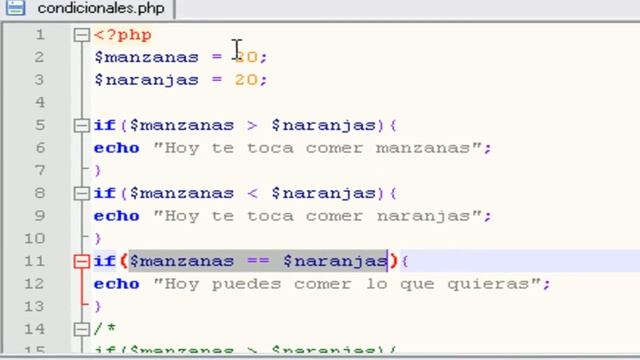 Videotutorial 07 - PHP y MySQL - Condicionales IF y ELSE con Operadores смотреть онлайн