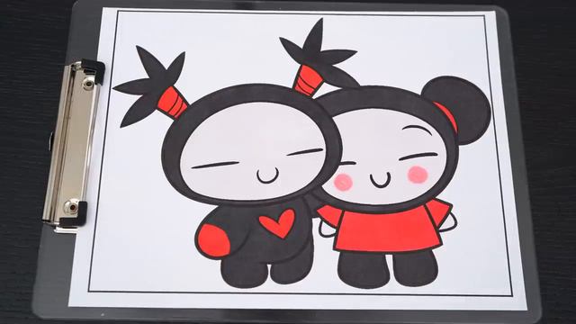 How To Color Pucca & Garu | Markers смотреть онлайн