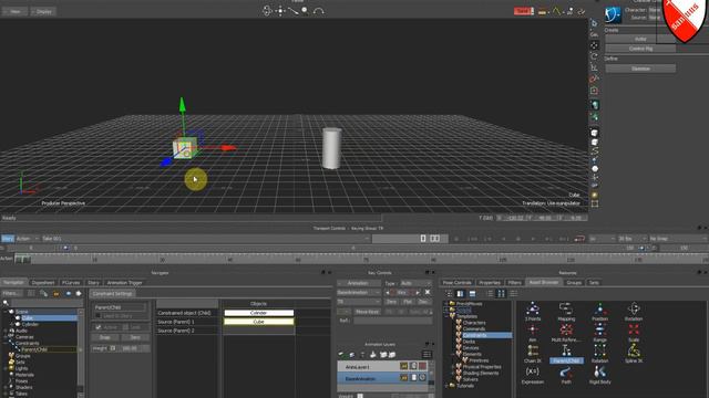 Motionbuilder- Констрейны - Введение смотреть онлайн