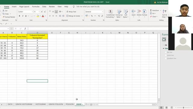 [Praktikum Kelompok 12] Tabel Distrbusi Frekuensi-Grafik Histogram,Poligon&Ogive - Ukuran Letak Dat смотреть онлайн