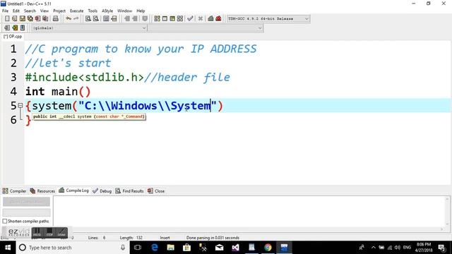 C program to know your IP address смотреть онлайн