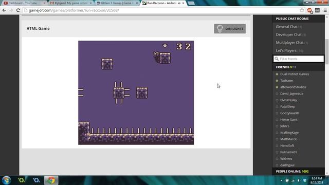 Run Raccoon! GBJAM3 Game смотреть онлайн