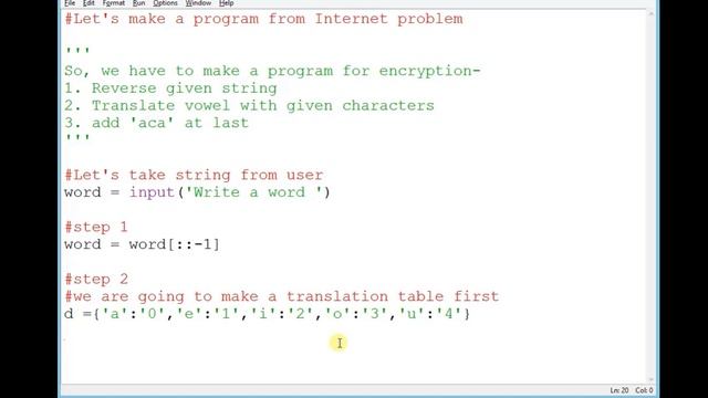 The problem from the Internet: Encryption Problem | Python Simple Practice Problem | the code panda смотреть онлайн