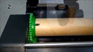 TSC TE200 / TE300 Loading the Ribbon - Saito Labels