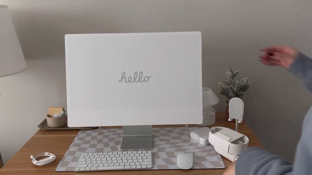 m3 imac unboxing + aesthetic desk setup *cozy & simple* ?? смотреть онлайн