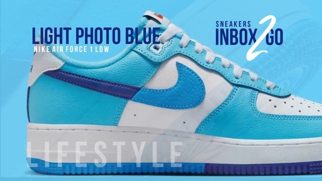 LIGHT PHOTO BLUE SPLIT 2023 Nike Air Force 1 Low DETAILED LOOK + PRICE смотреть онлайн