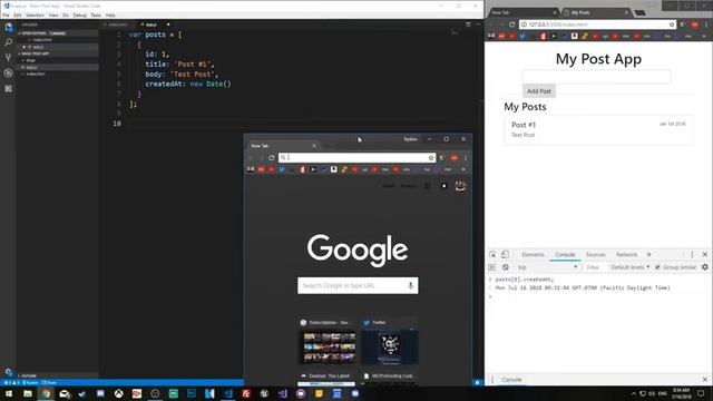 Javascript From Scratch - Part 3 - Defining our Posts Data Structure & DOM смотреть онлайн