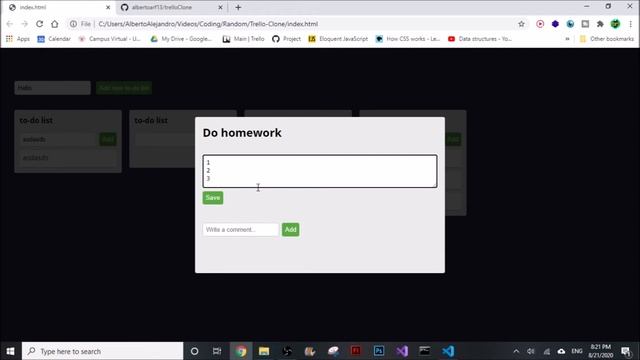 Trello clone in Vanilla Javascript (Source Code in Description) JS, HTML & CSS project смотреть онлайн