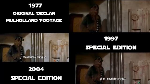 Star Wars - A New Hope - Jabba In The Hanger  (1977, 1997, 2004)