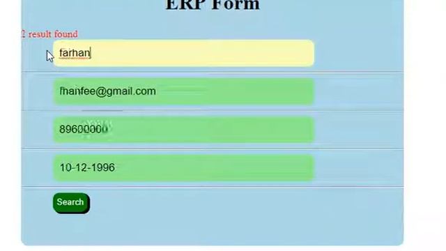 ERP form with javascript смотреть онлайн