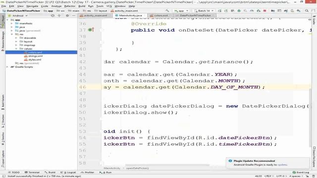30. Android Tutorial: part 1: Date & Time Picker - how to make a date picker смотреть онлайн