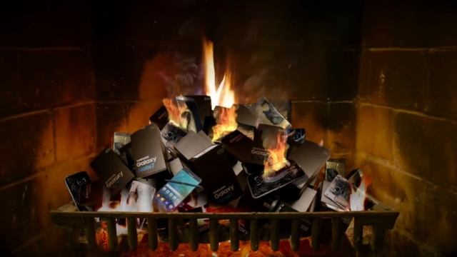 Samsung Galaxy Note 7 Fireplace with Relaxing Ringtone Music смотреть онлайн
