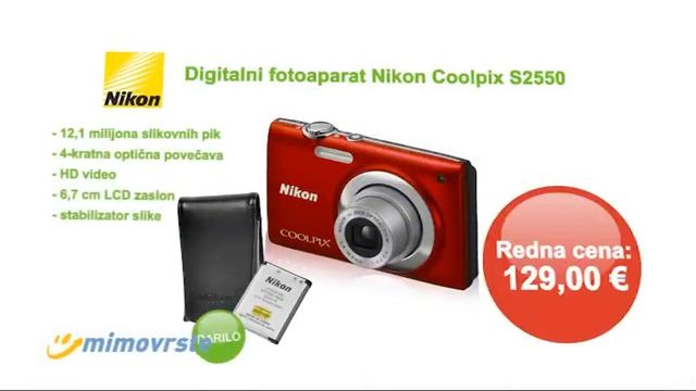Fotoaparat Nikon Coolpix S2550
