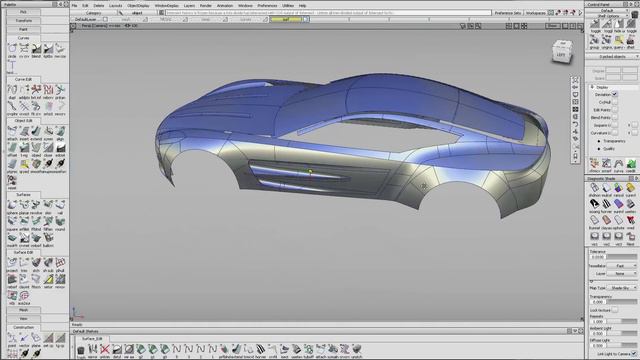 Surface modeling Aston Martin One-77, in the Alias surface (automotive) from AUTODESK | part 0 смотреть онлайн