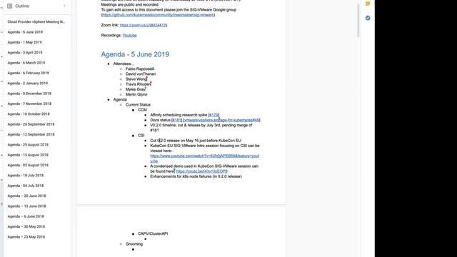 Kubernetes SIG-VMware Cloud Provider vSphere weekly syncup 20190605 смотреть онлайн