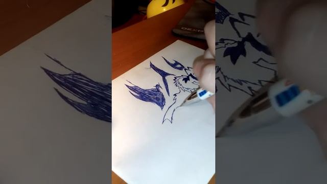 Рисуем волчицу. Ручкой смотреть онлайн