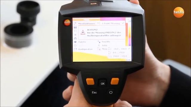 How To - testo 875i. 10. Установка диапазона измерений, измерение высоких температур смотреть онлайн