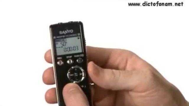 Видеообзор ключевых возможностей диктофона Sanyo ICR FP700D смотреть онлайн
