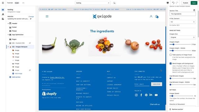 Image Marquee Shopify section by qwiqode (Tutorial) смотреть онлайн