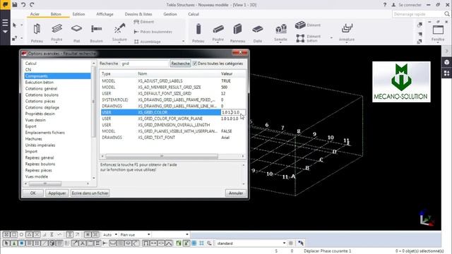 Tekla Structures Tips: How to Change the Grid Color and Background Color смотреть онлайн
