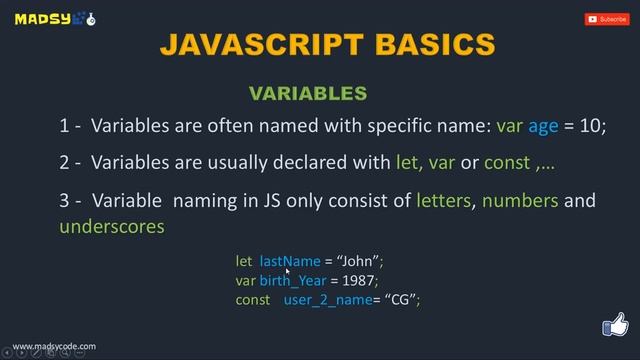 Beginner Tutorial: Html5, Css, javascript Part#3 (JS VARIABLES) смотреть онлайн