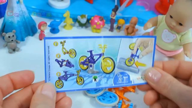 Неожиданные сюрпризы из волшебных шаров. Киндер Джой. Мультик с игрушками смотреть онлайн