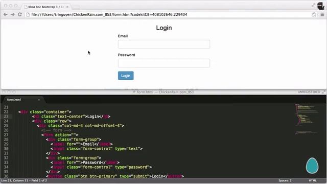 Học Bootstrap 3 Form #16 смотреть онлайн